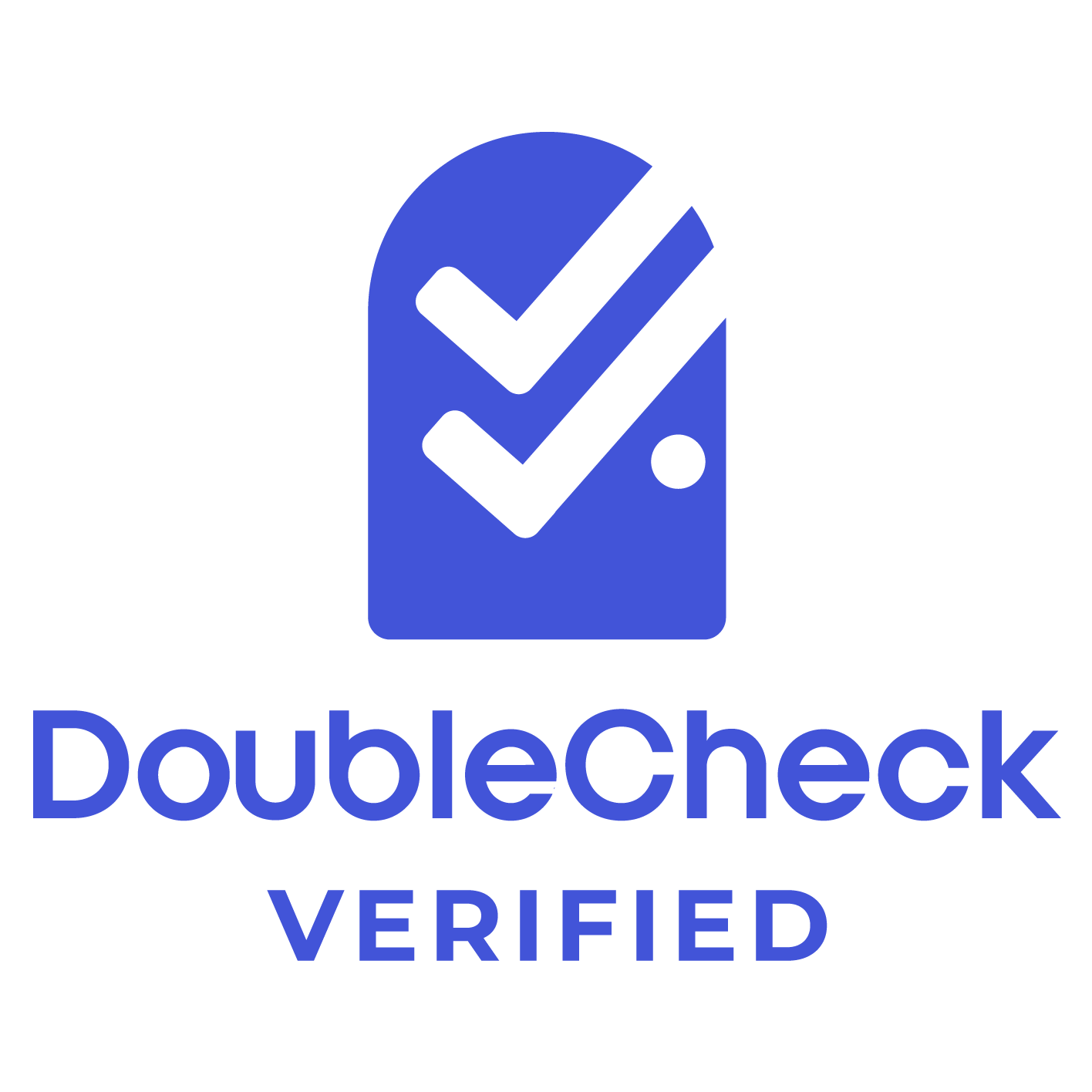 DoubleCheck-Brand_Logo - Stacked - Color purple blue